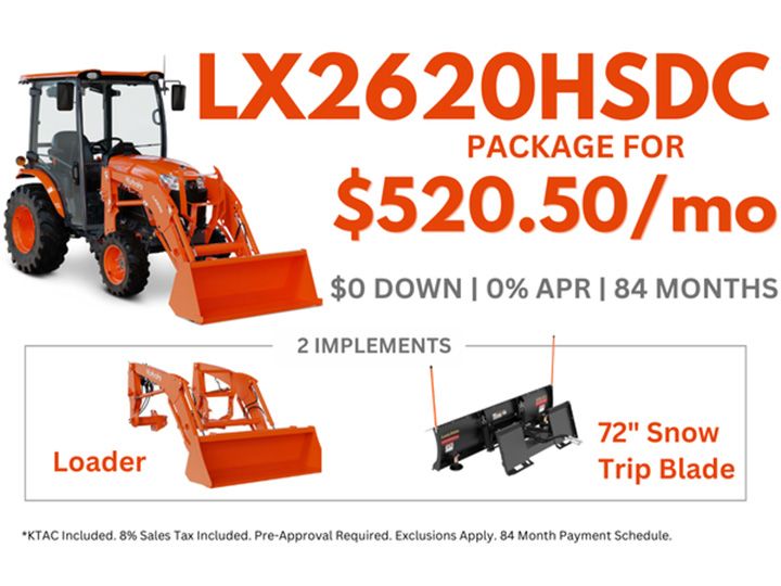 LX2620HSDC Tractor Package